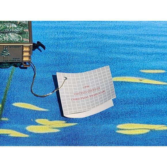 Franklin Mint HO 40' North Pole Pines Christmas Gondola 1998 MIB Train Car LE - Picture 2 of 4